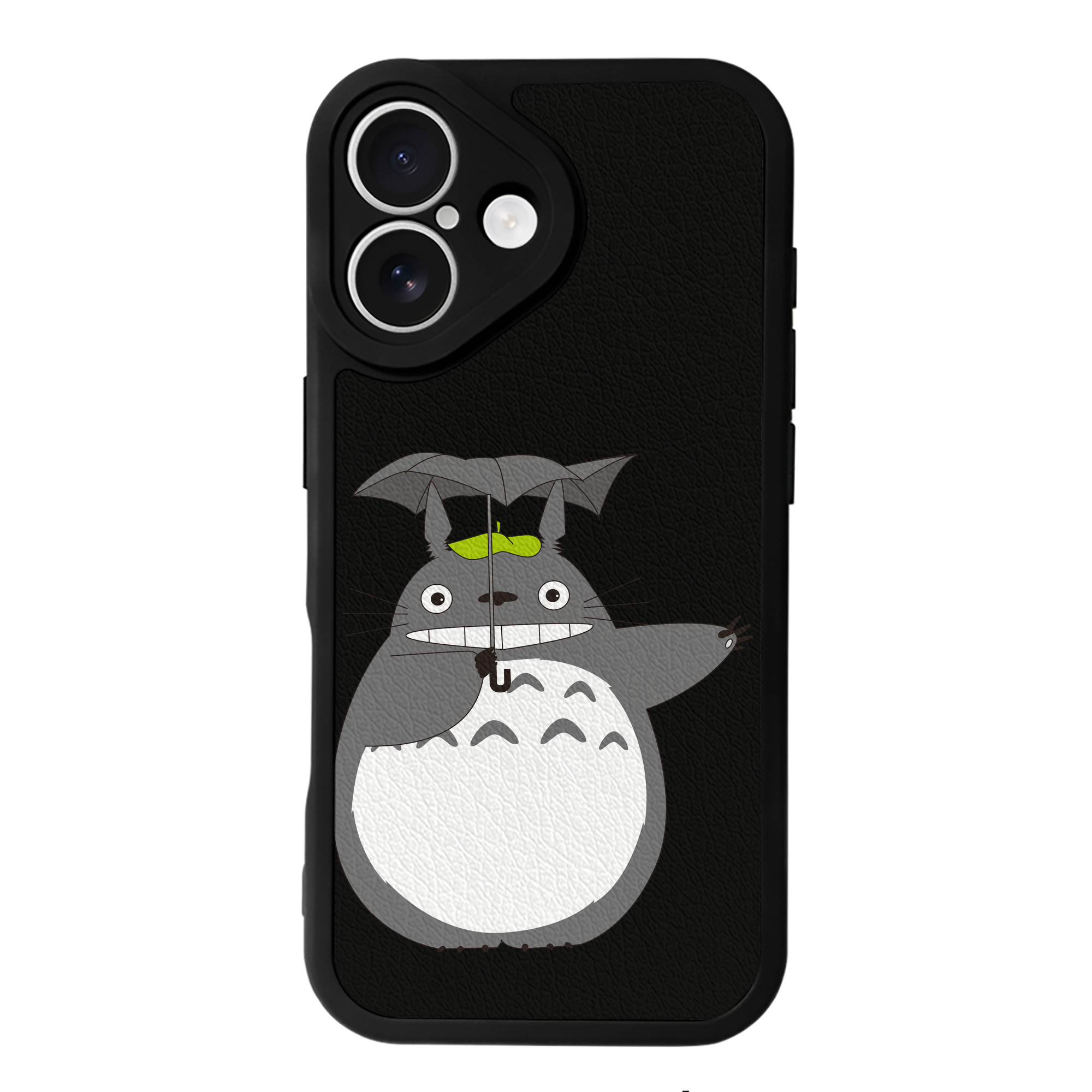 （画像用） となりのトトロ 草壁メイ 草壁サツキ My Neighbor Totoro Satsuki Kusakabe Mei Kusakabe 【iPhone 16シリーズ対応】シリコンスマホケース（レザー調） 材質：シリコン
